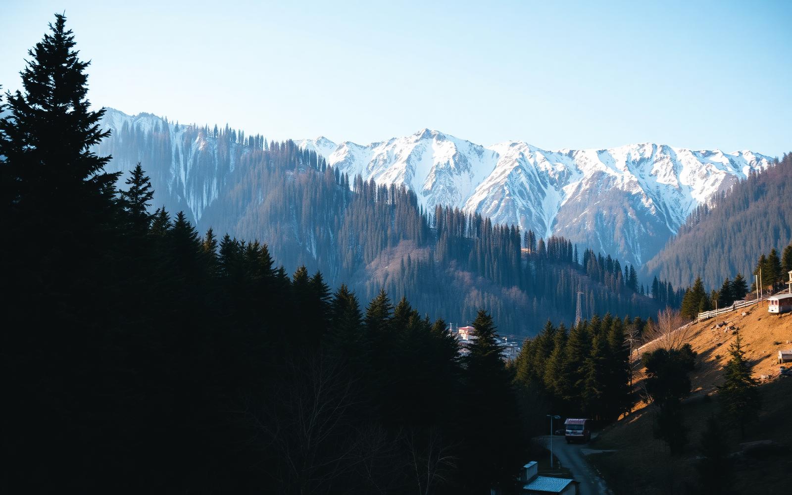 Himalayan ridges in Himachal Pradesh