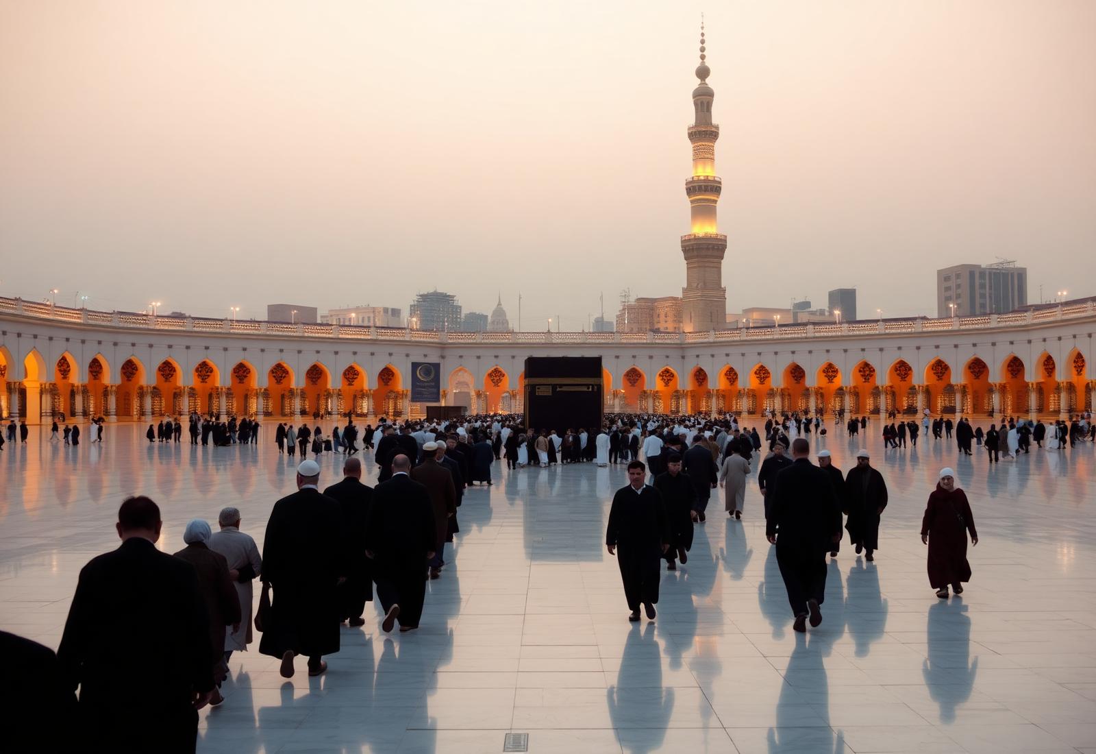 Pilgrims at dawn